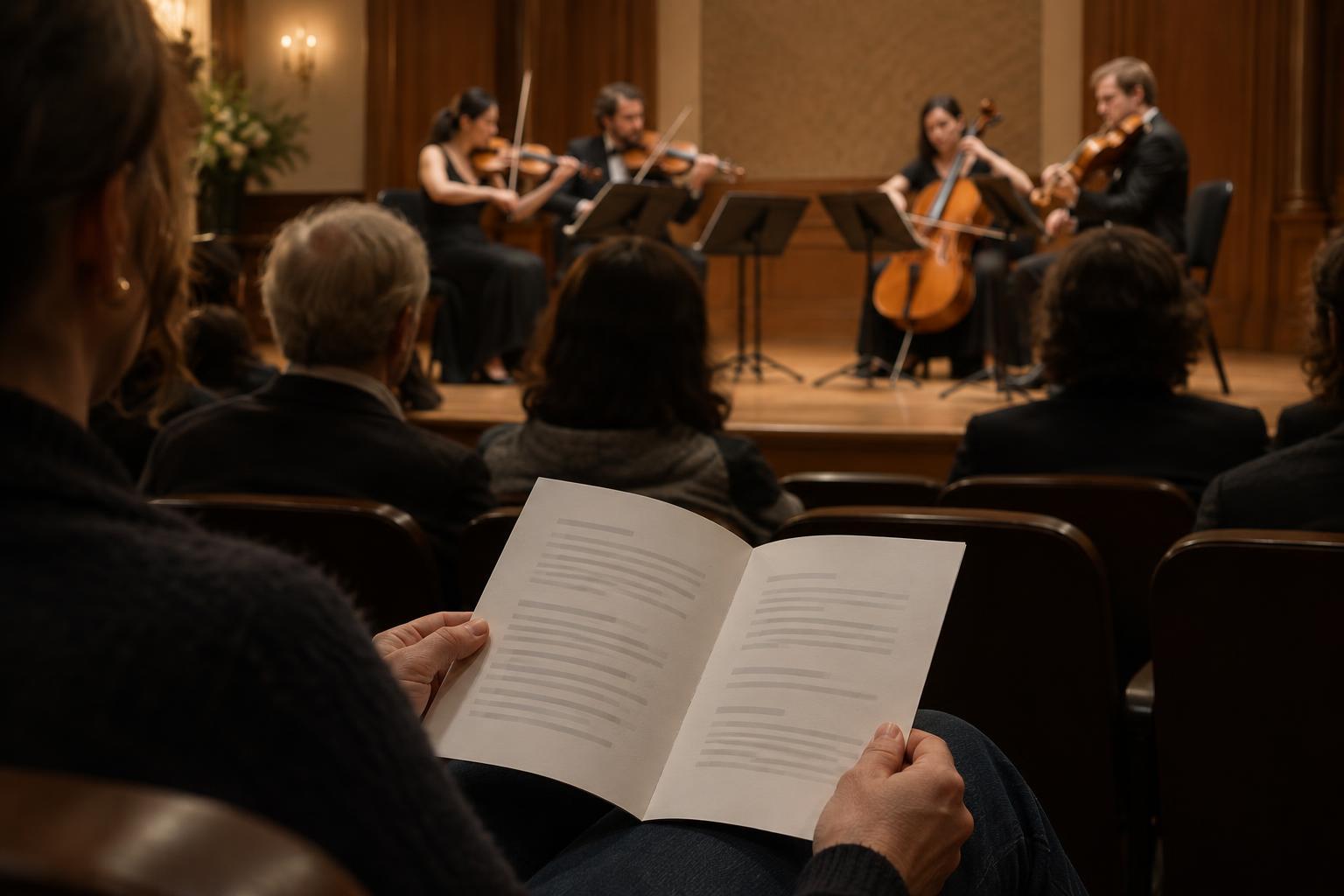 How to Use a Printed Concert Program During a Performance